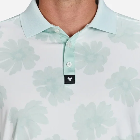 ❤️ Bad Birdie Ridge Performance Polo in Daisy Dudes